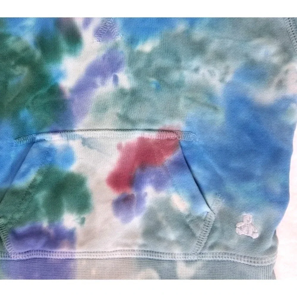 Baby Gap 2pc Tie Dye Hooded 6 9 12 Mos Outfit Shorts Sweatshirt Set Boy Girl